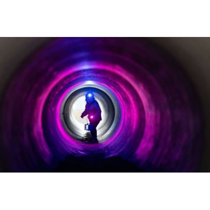 Ledlenser KIDBEAM4 RAINBOW - prigušiva LED dečija baterijska lampa LED/2xAAA IP44 ljubičasta