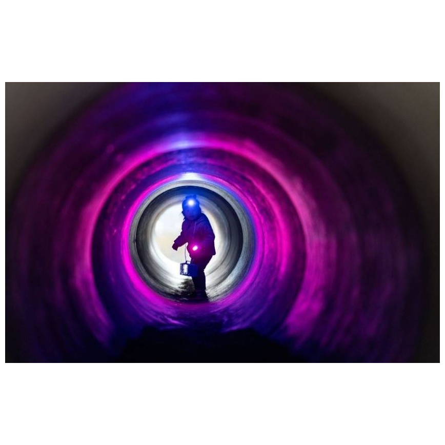 Ledlenser KIDBEAM4 RAINBOW - prigušiva LED dečija baterijska lampa LED/2xAAA IP44 ljubičasta