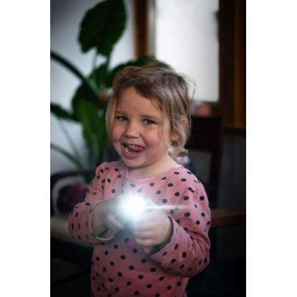 Ledlenser KIDBEAM4 RAINBOW - prigušiva LED dečija baterijska lampa LED/2xAAA IP44 ljubičasta