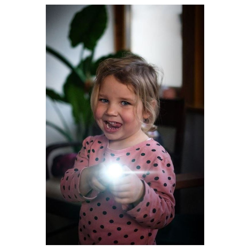 Ledlenser KIDBEAM4 RAINBOW - prigušiva LED dečija baterijska lampa LED/2xAAA IP44 ljubičasta