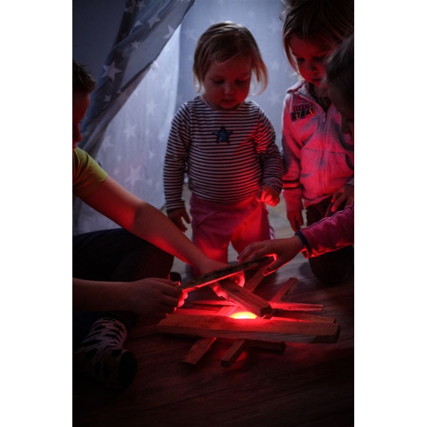 Ledlenser KIDCAMP6 DINO - LED prigušiva prenosna lampa LED/3xAAA IP44 zelena