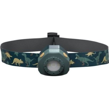 Ledlenser KIDLED4R DINO - LED prigušiva punjiva dečija čelovka LED/280 mAh IPX4 40 lm 18 h zelena