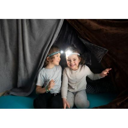 Ledlenser KIDLED4R RAINBOW - LED prigušiva punjiva dečija čelna lampa LED/280 mAh IPX4 40lm 18 h ljubičasta