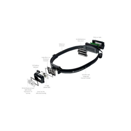Ledlenser NEO3 - LED prigušiva čelna lampa LED/3xAAA IP54 400 lm 20 h plava