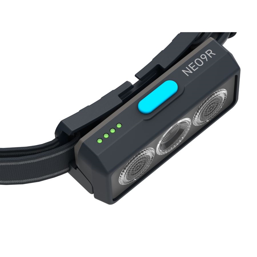 Ledlenser NEO9R - LED prigušiva punjiva čelna lampa LED/5000 mAh IP54 1200 lm 120h crna/plava