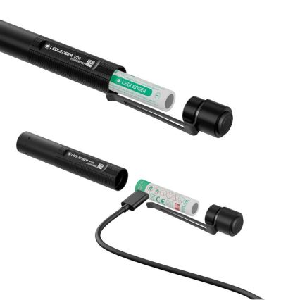 Ledlenser P2R - LED prigušiva punjiva ručna lampa LED/1xAAA/300 mAh IP54 200 lm 8 h crna