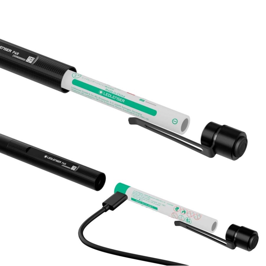 Ledlenser P4R - prigušiva punjiva LED baterijska lampa/1xAAA/700 mAh IP54 300 lm 13 h crna