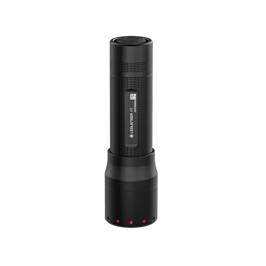 Ledlenser P7 - LED prigušiva svetiljka LED/4xAAA IP54 450 lm 25 h crna