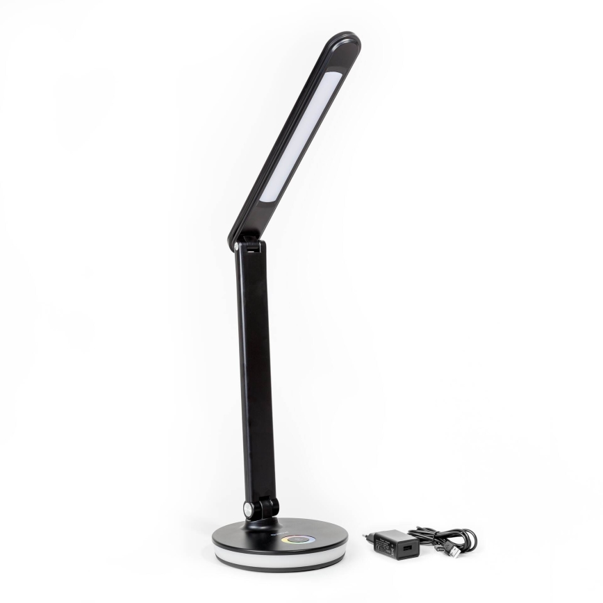 LED RGBW Prigušiva stona lampa sa funkcijom powerbanke LED/12W/5V 2800-6000K crna