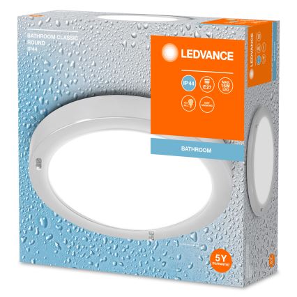 Ledvance - Kupatilsko plafonsko svetlo BATHROOM CLASSIC 1xE27/15W/230V IP44