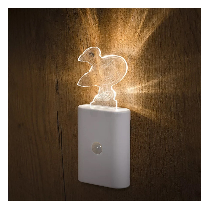 Ledvance - LED dečije orijentaciono svetlo sa senzorom NIGHTLUX LED/0,2W/4,5V 3000K