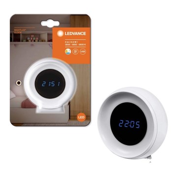 Ledvance - LED digitalni sat sa pozadinskim osvetljenjem NIGHTLUX LED/0,3W/5V 1000mAh 3000/4000/6500K