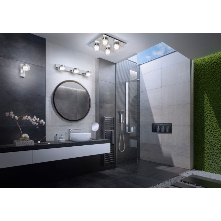 Ledvance - LED zidno svetlo za kupatilo ORBIS FLAME 2xLED/5,5W/230V 3000/4000K IP44 sjajni hrom