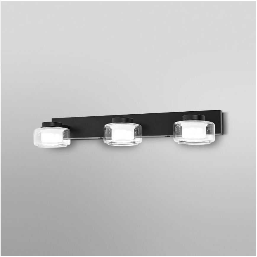 Ledvance - LED zidno svetlo za kupatilo ORBIS FLAME 3xLED/5,5W/230V 3000/4000K IP44 crna