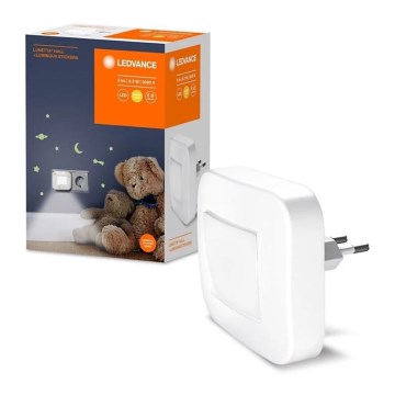 Ledvance - LED Noćno svetlo sa senzorom sumraka LUNETTA LED/0,2W/230V
