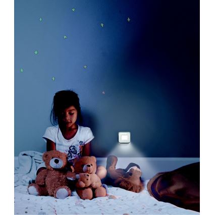 Ledvance - LED Noćno svetlo sa senzorom sumraka LUNETTA LED/0,2W/230V