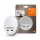 Ledvance - LED noćno svetlo za utičnicu sa senzorom LUNETTA 2xUSB LED/13W/230V