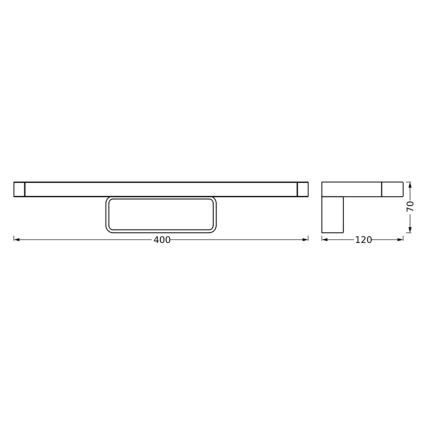 Ledvance - LED osvetljenje za kupatilsko ogledalo DISC BAR LED/7W/230V 3000/4000K IP44