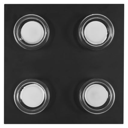 Ledvance - LED plafonsko svetlo za kupatilo ORBIS FLAME 4xLED/5,5W/230V 3000/4000K IP44 crna