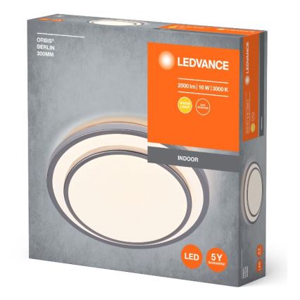 Ledvance - LED plafonsko svetlo ORBIS BERLIN LED/16W/230V srebrno