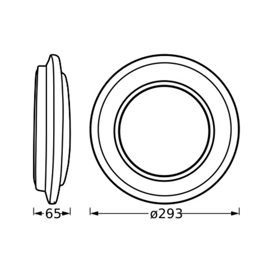Ledvance - LED plafonsko svetlo ORBIS BERLIN LED/16W/230V srebrno