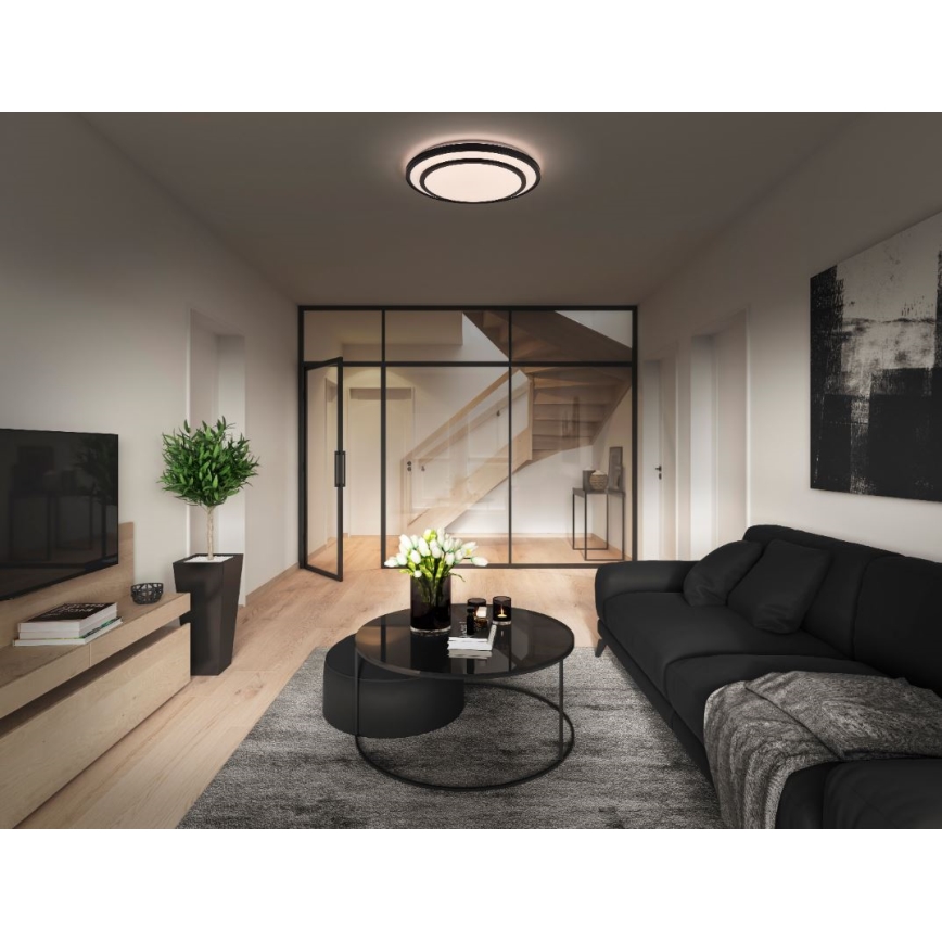 Ledvance - LED plafonsko svetlo ORBIS BERLIN LED/24W/230V prečnika 38 cm crne boje