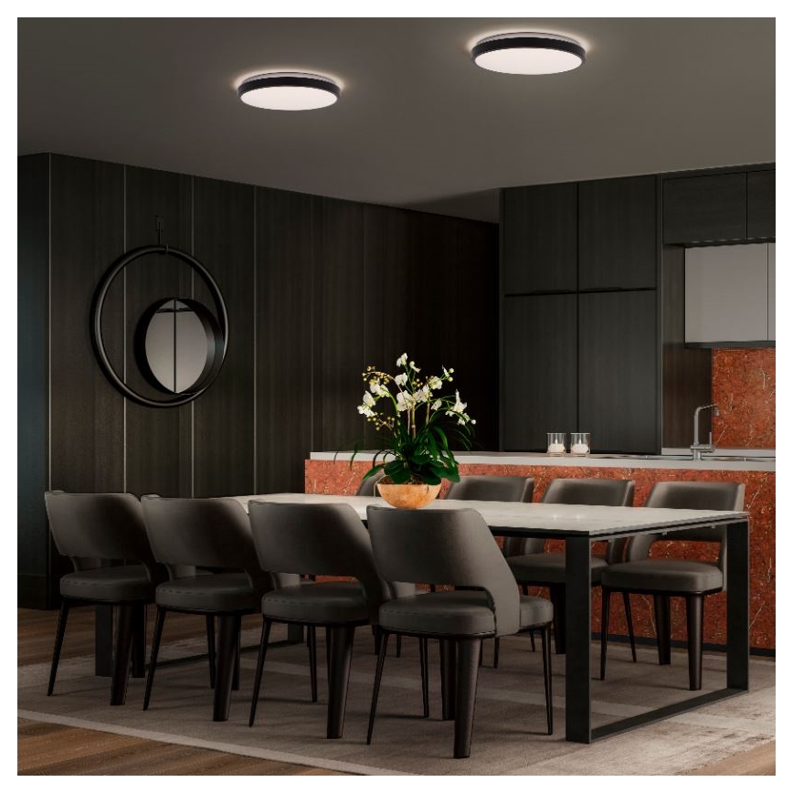Ledvance - LED plafonsko svetlo ORBIS LONDON LED/16W/230V crno