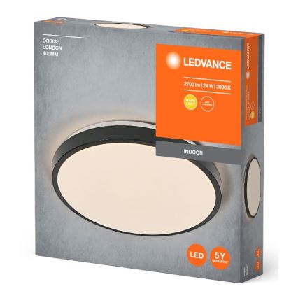 Ledvance - LED plafonsko svetlo ORBIS LONDON LED/24W/230V crna