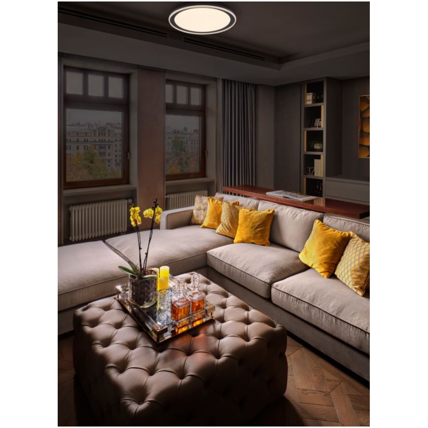Ledvance - LED plafonsko svetlo ORBIS PEDERSON LED/24W/230V prečnika 45 cm crno
