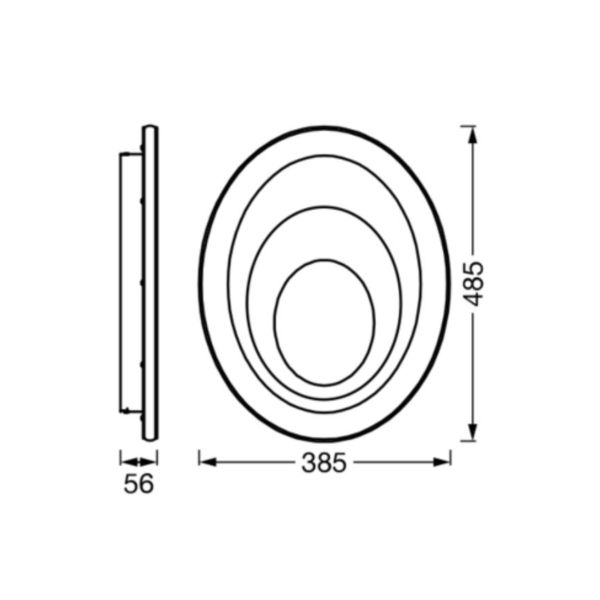 Ledvance - LED plafonsko svetlo ORBIS SPIRAL LED/37W/230V