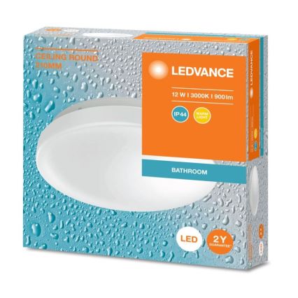 Ledvance - LED plafonsko svetlo za kupatilo CEILING ROUND LED/12W/230V 3000K IP44