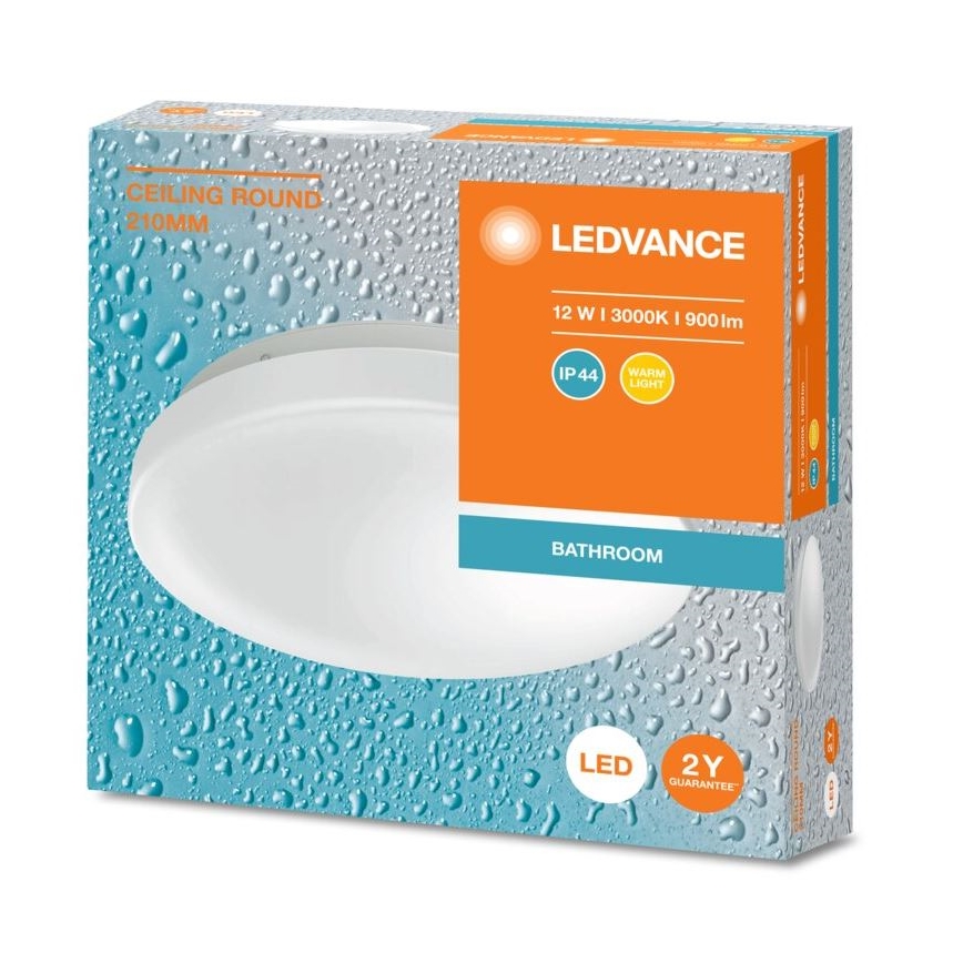 Ledvance - LED plafonsko svetlo za kupatilo CEILING ROUND LED/12W/230V 3000K IP44