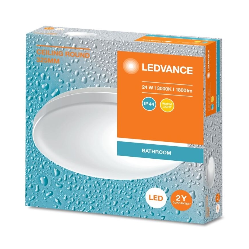 Ledvance - LED plafonsko svetlo za kupatilo CEILING ROUND LED/24W/230V 3000K IP44