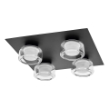 Ledvance - LED plafonsko svetlo za kupatilo ORBIS FLAME 4xLED/5,5W/230V 3000/4000K IP44 crna