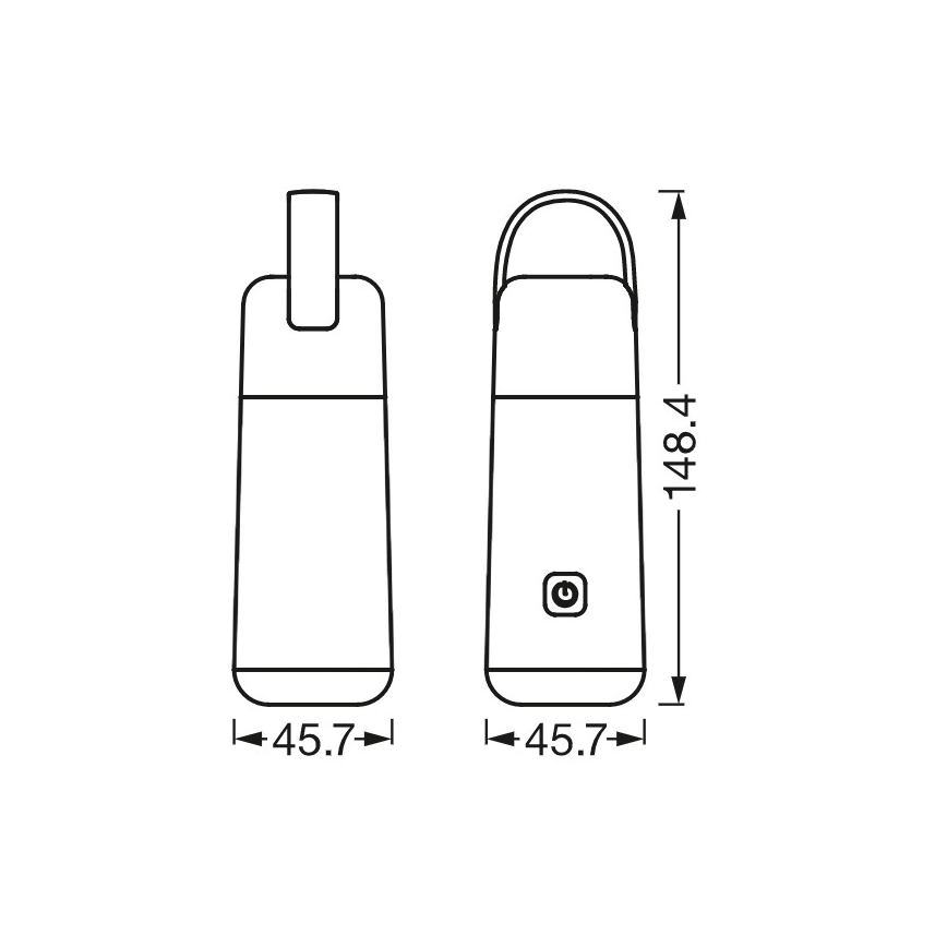 Ledvance - LED power bank sa funkcijom svetiljke MOBILE LED/0,5W/5V 1800 mAh 2xUSB