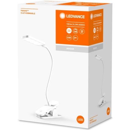 Ledvance - LED prigušiva stona dodirna lampa PANAN LED/5,2W/5V 1200 mAh