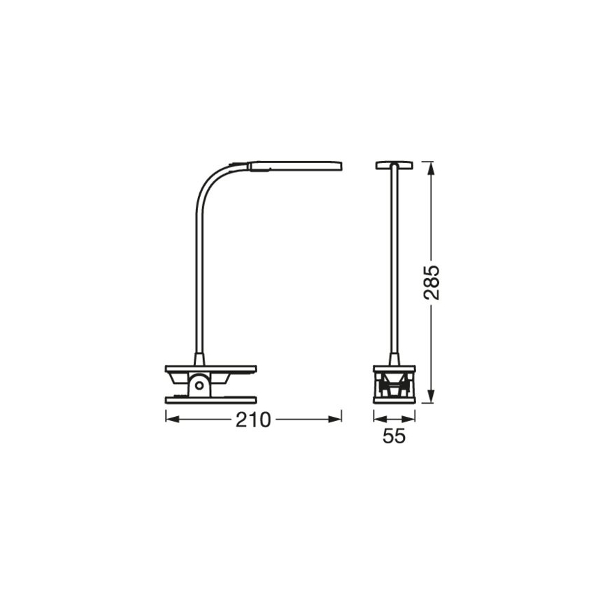 Ledvance - LED prigušiva stona dodirna lampa PANAN LED/5,2W/5V 1200 mAh