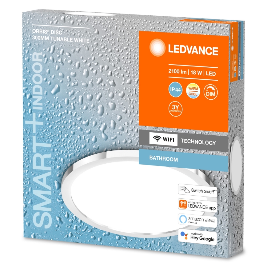 Ledvance - LED prigušiva kupatilska svetiljka SMART+ DISC LED/18W/230V 3000-6500K Wi-Fi IP44