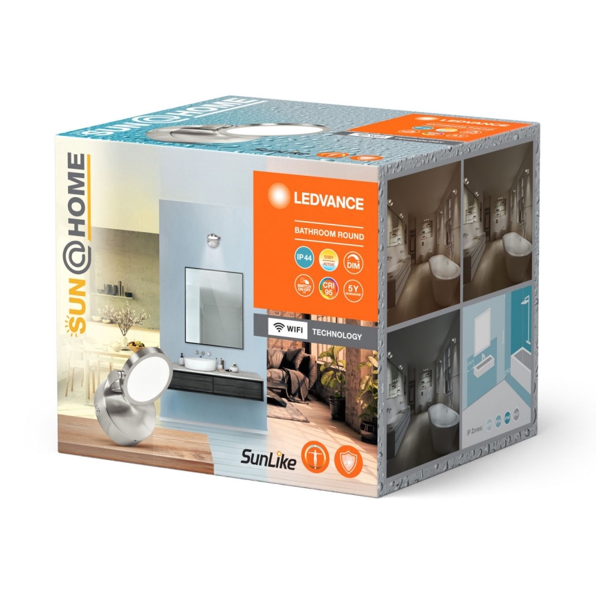 Ledvance - LED prigušiva kupatilski ugradni spot SUN@HOME LED/7,5W/230V 2200-5000K CRI 95 Wi-Fi IP44