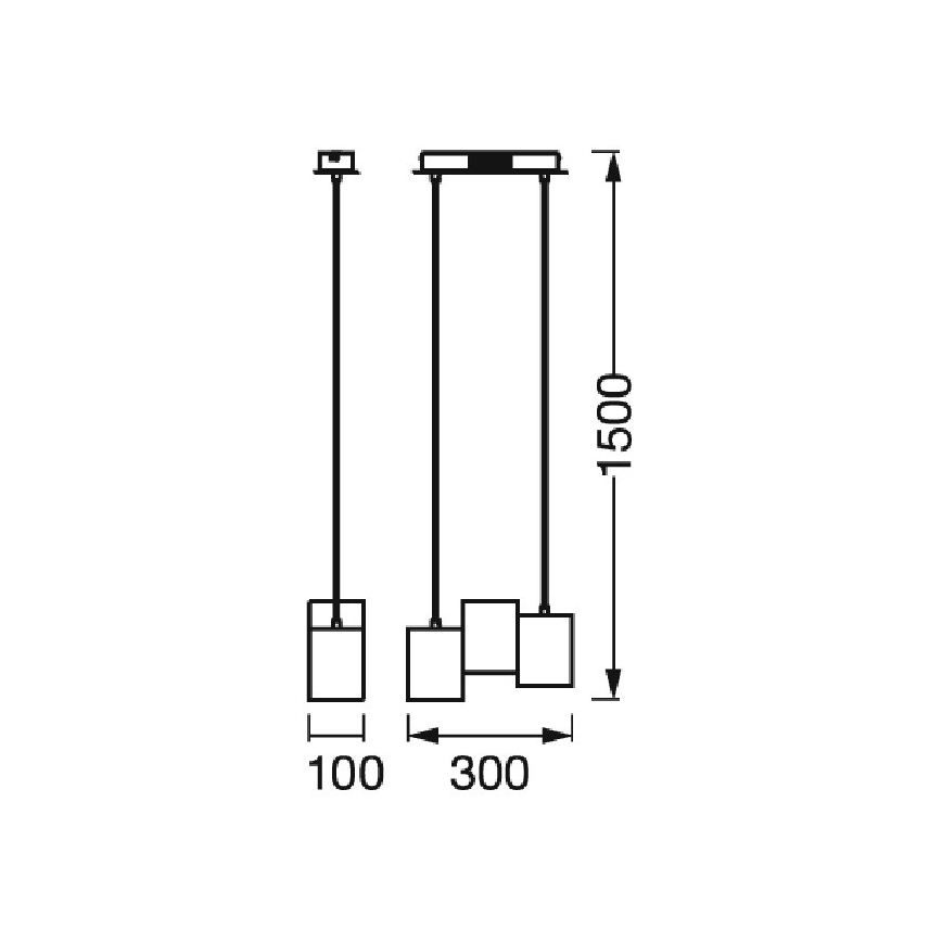 Ledvance - LED prigušiva luster na sajli DECOR WOOD 3xLED/7W/230V Wi-Fi