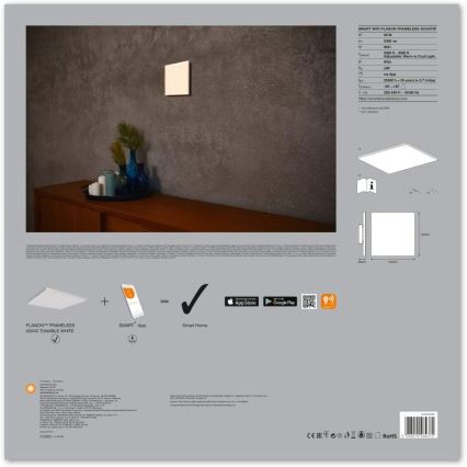 Ledvance - LED prigušiva svetiljka SMART+ FRAMELESS LED/28W/230V 3000K-6500K Wi-Fi