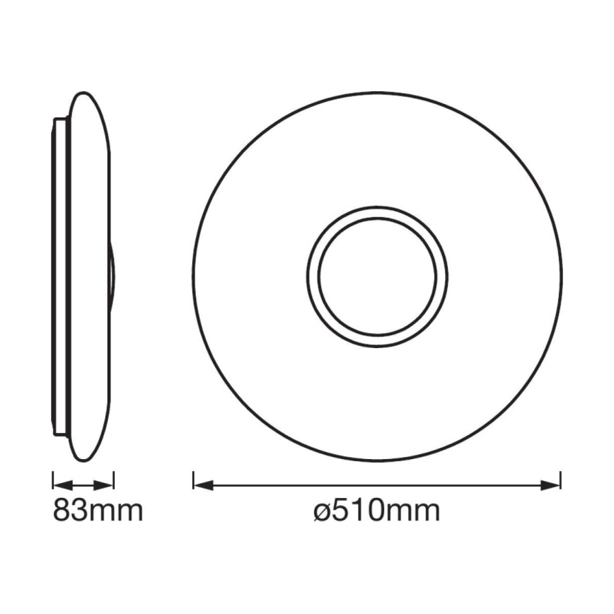 Ledvance - LED prigušiva svetiljka SMART+ KITE LED/32W/230V 3000K-6500K Wi-Fi