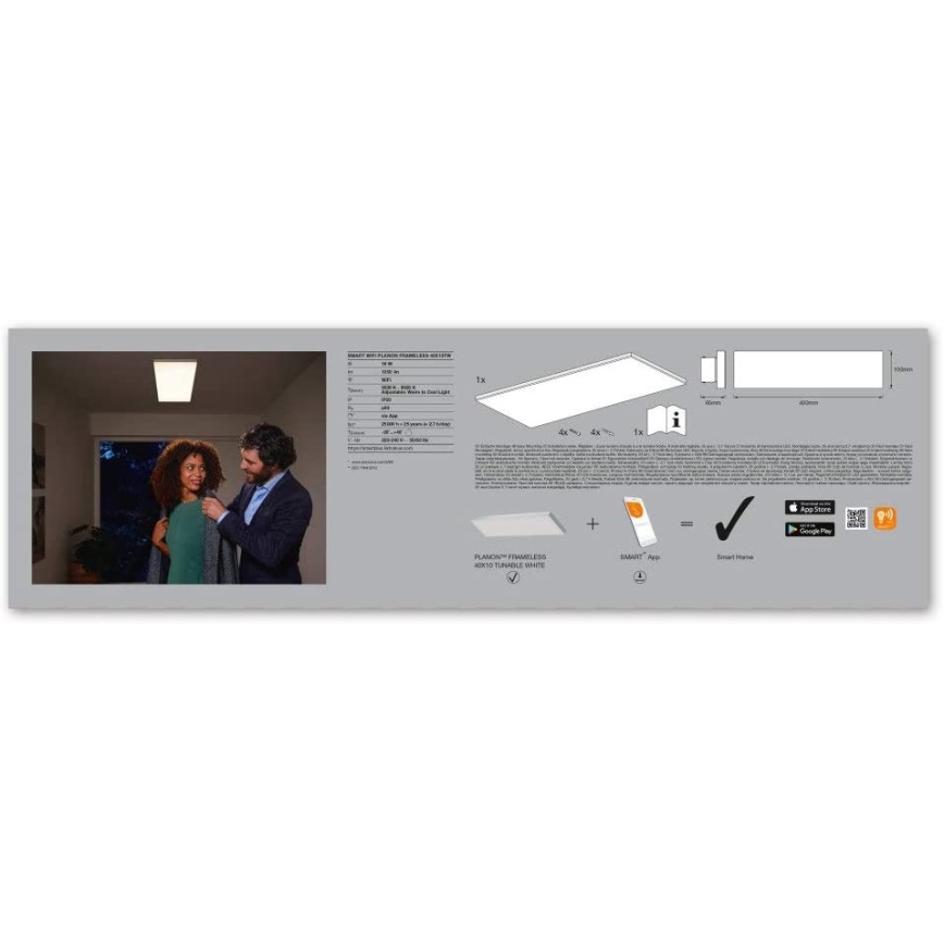 Ledvance - LED prigušiva svetiljka SMART+ FRAMELESS LED/16W/230V 3000K-6500K Wi-Fi