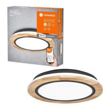 Ledvance - LED prigušiva plafonsko svetlo SMART+ ORBIS WOOD LED/24W/230V 2700-6500K hrast Wi-Fi