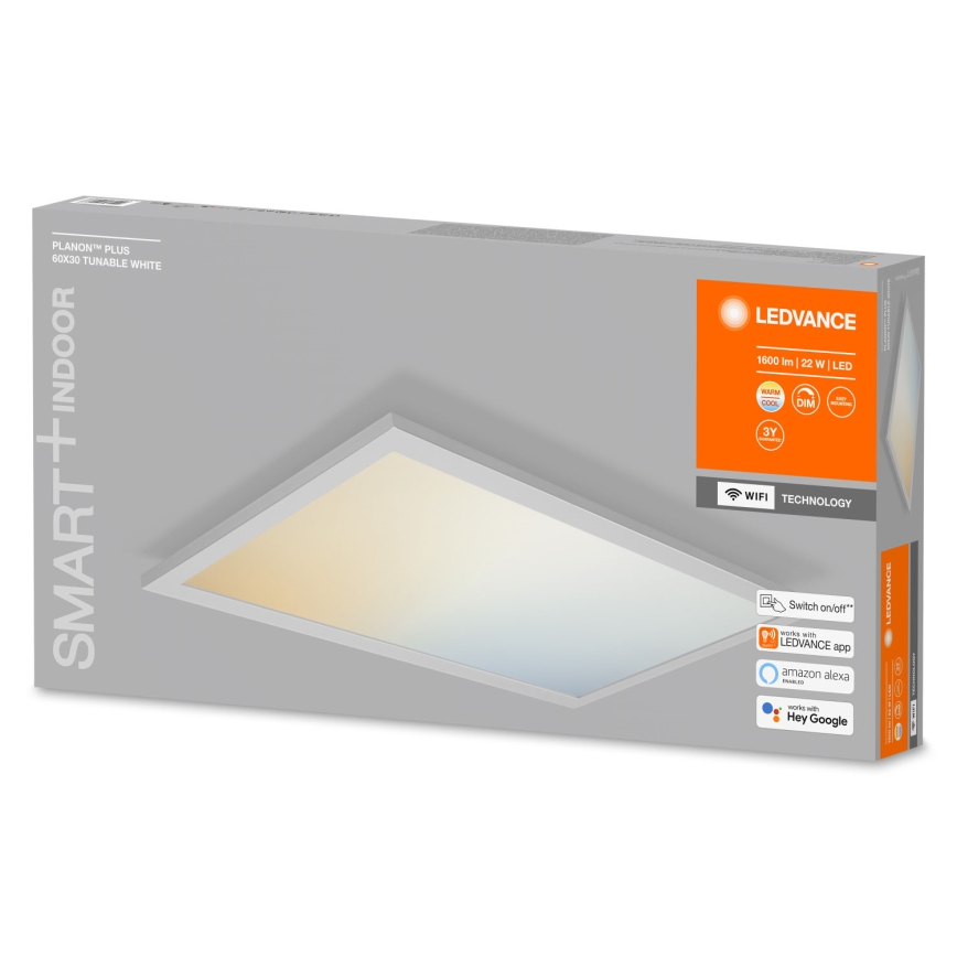 Ledvance - LED prigušiva plafonska svetiljka SMART+ PLANON LED/22W/230V 30x60 cm Wi-Fi