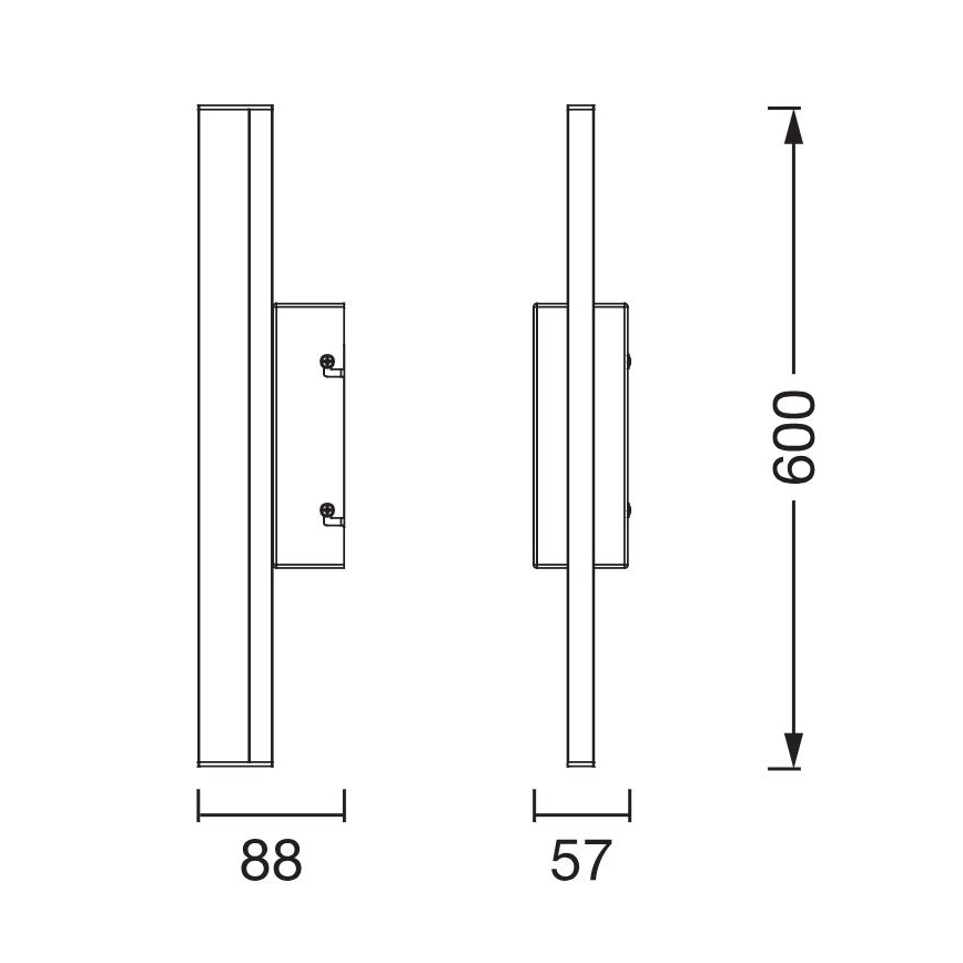 Ledvance - LED prigušiva dodirno osvetljenje za ogledalo ORBIS MIRROR LED/10W/230V 60 cm 3000/4000K IP44