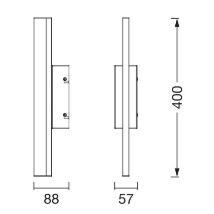 Ledvance - LED prigušiva dodirno osvetljenje za ogledalo ORBIS MIRROR LED/6,8W/230V 40 cm 3000/4000K IP44