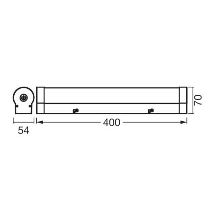 Ledvance - LED prigušiva dodirno osvetljenje za ogledalo ORBIS TUBE LED/9W/230V 40 cm 3000/4000K IP44