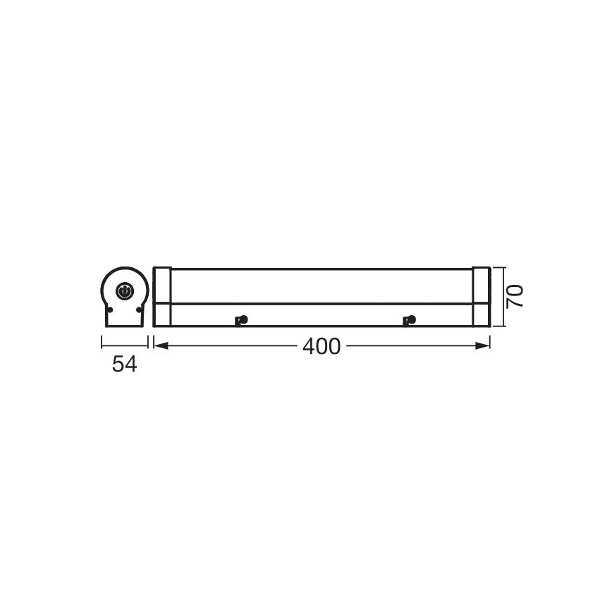 Ledvance - LED prigušiva dodirno osvetljenje za ogledalo ORBIS TUBE LED/9W/230V 40 cm 3000/4000K IP44