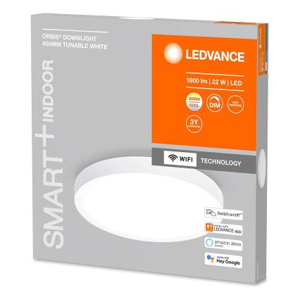 Ledvance - LED prigušiva stropno svetlo SMART+ DOWNLIGHT LED/22W/230V 3000-6500K Wi-Fi
